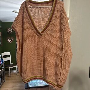 FREE PEOPLE Long Sweater Vest - Size Small - VERY OVERSIZED!